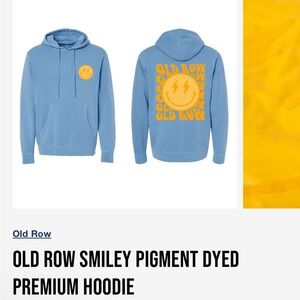 Old Row Blue Smiley Premium Hoodie